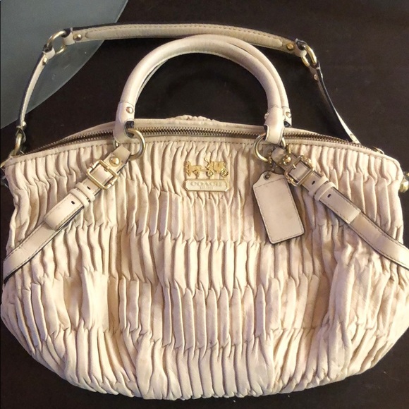 Coach Madison Sofia Vanilla Gathered Leather Hobo - Picture 2 of 7